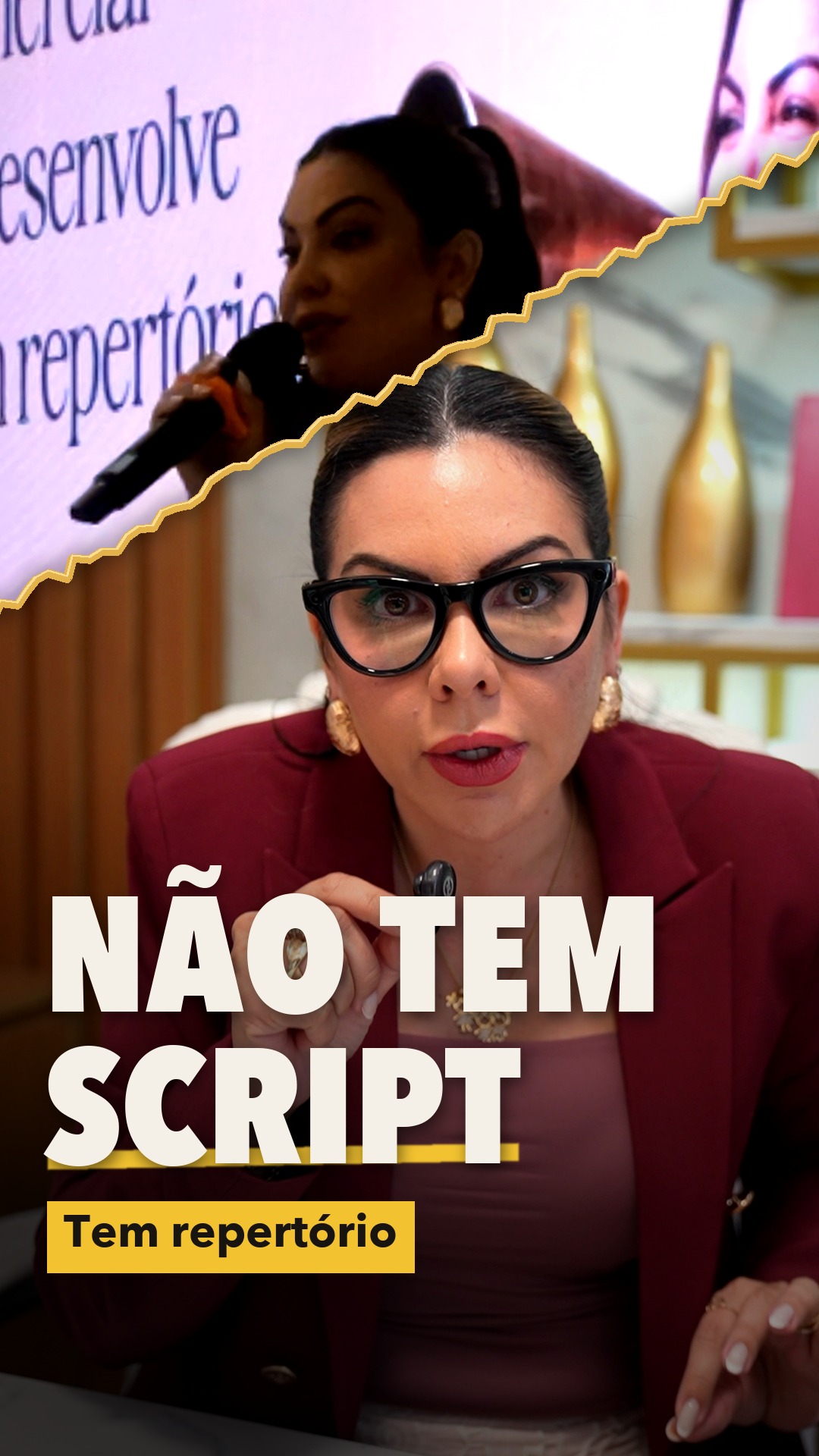 Daiane apresenta o tema repertório no atendimento comercial